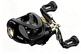 Fishing Baitcasting Reel, Baitcaster Fishing Reels with 18+1BB Stainless Steel Ball Bearings,Magnetic Braking System for Fishing Saltwater Freshwater, Available in 7.2:1 Black Gold Left