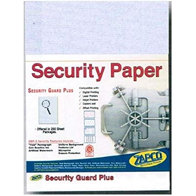 Laser Print Security Paper w Hidden COPY Pantograph (SGP-23), Bond Blue 24-lb, 8.5 x 14 - 500 SHEETS/PACK