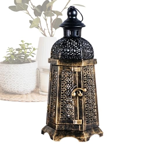 Chandelier en métal YZCIS de style marocain et finitions soignées