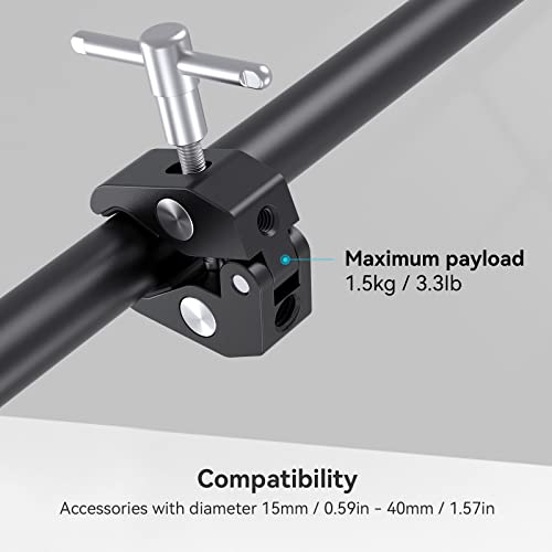 Smallrig Super Clamp With 1/4 And 3/8 Thread For Cameras, Lights, Umbrellas, Hooks, Shelves, Plate Glass, Cross Bars, Etc - 735 #TOP4