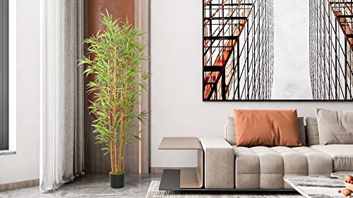 Joyplants Artificial Bamboo Tree, 6Ft Fake Bamboo Silk Plant With Basket, Tall Faux Trees In Pot For Restaurant Home Office Decoration #TOP6