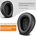 SOULWIT Earpads Replacement for ASUS ROG Delta II Wireless Gaming Headset, Ear Pads Cushions with Soft Protein Leather, High Density Foam - Black
