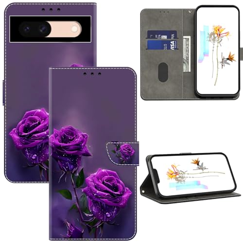 Coque Pixel 8A ALILANG en cuir PU premium et finitions soignées aux motifs floraux