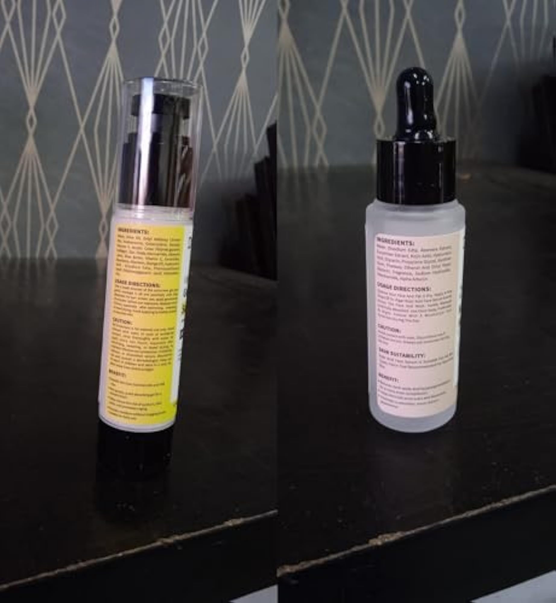 Sunscreen and Kojic Acid Face Serum, Skin Brightening Combo
