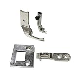  Placa de aguja de encuadernación + alimentador + pie para máquina de coser Zoje Zj-2628Lg Gc2628Lg