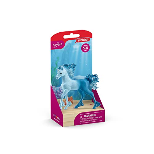 SCHLEICH 70758 Elementa Wasserflammeneinhorn Fohlen, für Kinder ab 5-12 Jahren, BAYALA - Spielfigur