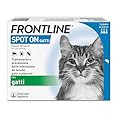 FRONTLINE Spot On, 3 Pipette, Gatto, Antiparassitario per Gatti e Gattini di Lunga Durata, Protegge da Zecche, Pulci e Pidocchi, Antipulci in Confezione da 3 Pipette da 0.5 ml