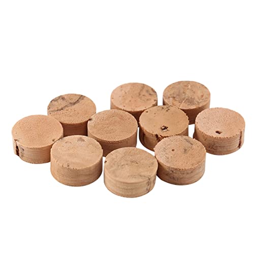 Peowuieu 10 Pieces Water Key Water Key Valve Cork Pad for Trumpet Trombone Repair Accessories Diameter 9 mm Thickness 4 mm