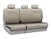 Coverking Custom Fit Rear 60/40 Bench Seat Cover for Select Ford F-450 Super Duty Models - Genuine Leather (Beige)