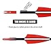 BOWSOUL 28“ Archery Arrows Training Practice Target Arrows for Kids Youth or Beginners Safe Blunt Points Durable Shaft on Recurve Bows Youth Bow and Longbows(Pack of 12) (Red White)