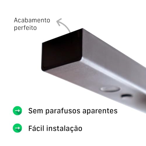 Kit 2 Luminária Trilho Eletrificado Canopla 3 Lâmpadas Direcionável (branco)