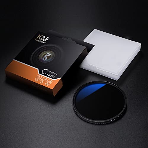 Image of K&F Concept 77mm Variable ND Filter ND2-ND400 (1-9 Stops) with Putter HD 28 Multi-Layer Coatings Import AGC Glass Adjustable Neutral Density Filter for Camera Lens