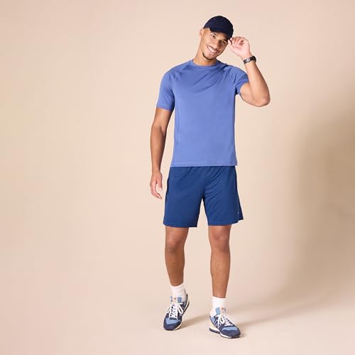 Image of Amazon Essentials Men's Athletic Basketball Gym Shorts, Breathable Moisture Wicking Loose-Fit with Elastic Waist, Pack of 2