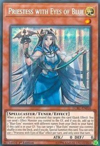 yu-gi-oh Priestess with Eyes of Blue - LCKC-EN016 - Secret Rare - 1st Edition - Legendary Collection Kaiba Mega Pack (1st Edition)