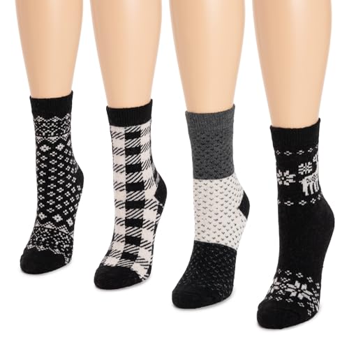 Image of MUK LUKS Women's Holiday 4 Pair Pack Socks