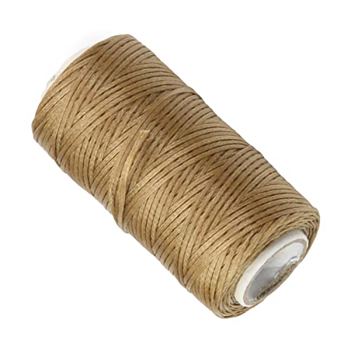 Hilo encerado para coser cuero Auniwaig 50 m Khaki miniatura 1