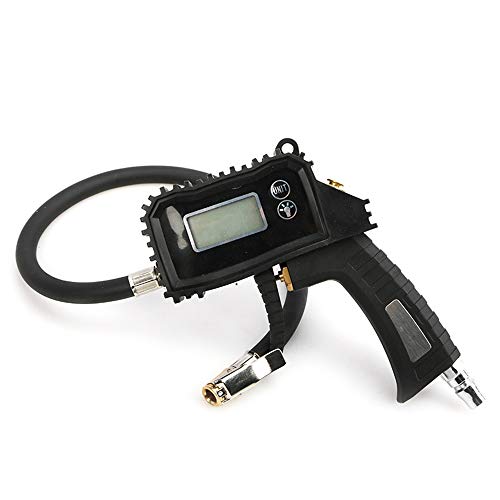 GoolRC medidor digital de pressão de pneu com bomba de pressão de ar com luz LED, mangueira de borra