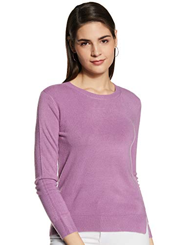 Image of Marks & Spencer Acrylic Women's Round Neck Sweater