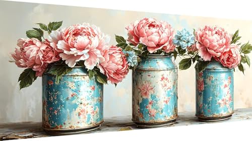 Diamond Painting Fleurs 5D XXL 70x140cm | Kit Complet Broderie Diamant Art Kits DIY