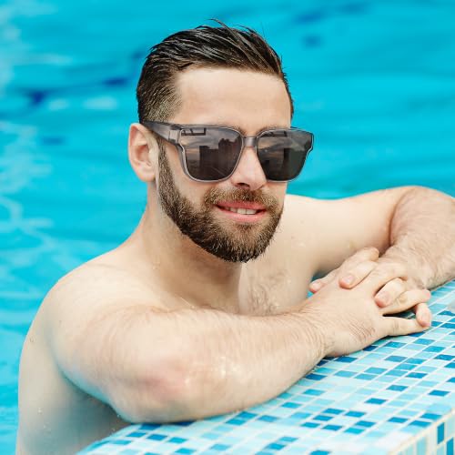 Image of URUMQI Polarized Sunglasses Fit Over Glasses Women Men UV400 Trendy Shades