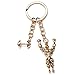 LHHA Fitness Man Keychain Dumbbell Combinaison Keychain Muscle Male Unique Keychain
