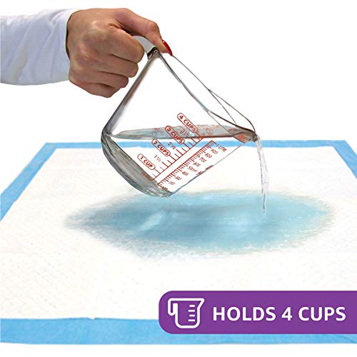 Amazon Brand - Solimo Super Absorbent Puppy Pads, Unscented, Regular, 150 Count #TOP3