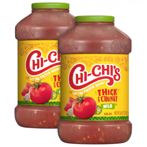 CHI-CHI’S Thick and Chunky Salsa Mild, 60 ounce (Pack of 2)
