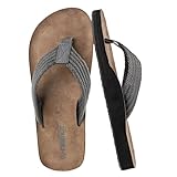 riemot Chanclas Hombre,Flip Flops Suaves y Amortiguadoras Gris-EU44