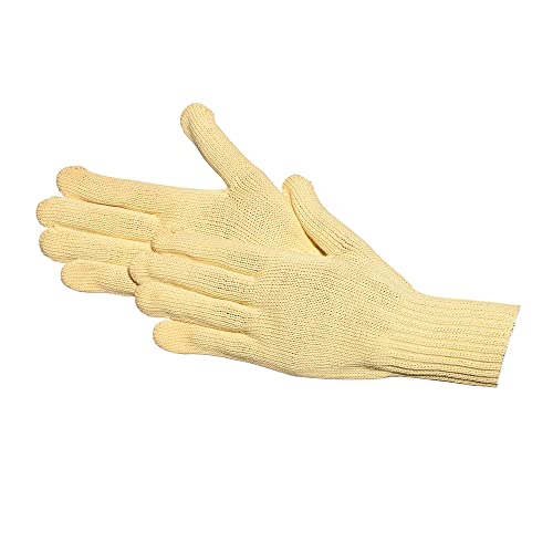 Jah Guanti da lavoro in kevlar – Livello di protezione antitaglio 2 – 3 paia – peso medio – giallo – taglia 10
