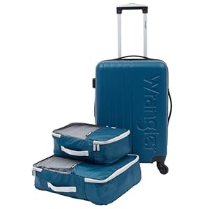 Wrangler Luggage Set, Blue, 20″ Carry-On