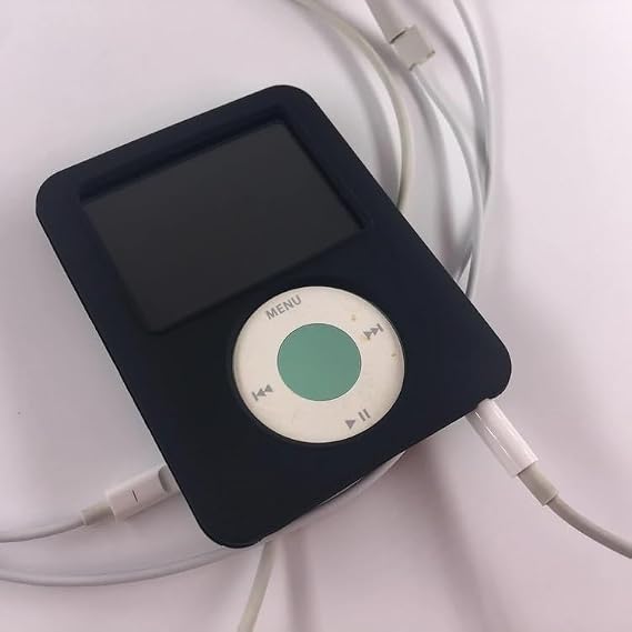 Soft Silicone Protective Skin Case Cover for iPod Nano 3 3rd 4GB 8GB for Nano 3 Black