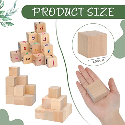 Sherr 63 Pcs Baby Shower Games Sign Set Includes Decorate A Block Game Sign 50 Pcs Diy Blank Wooden Blocks 12 Pcs Acrylic Paint Watercolor Marker Baby Shower Prize For Baby Shower Party Supplies #TOP2