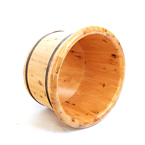 Masajeador de pies de madera con tapa y barril miniatura 5