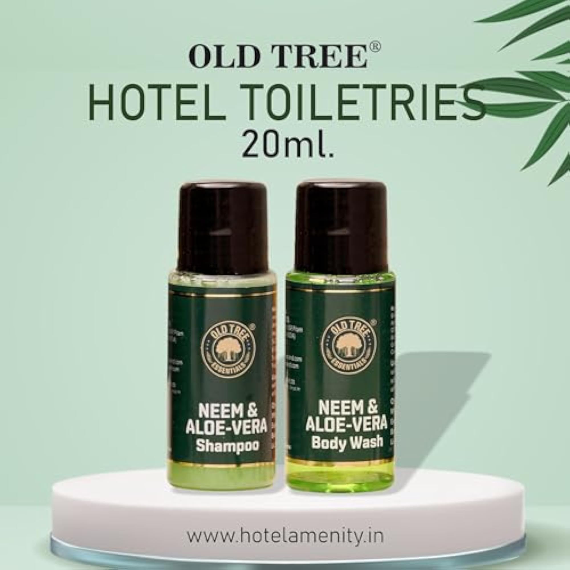 Aloe-Neem Bath Gel and Shampoo Combo 20ml Each - Set of 50