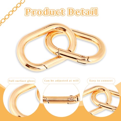 Mozeat Lens 559084_1_BM2YWAGA 2 Pcs Key Chain Clip Hooks Clips For Keys Key Chain Spring Key Chain Buckle Oval Key Chain Spring Metal Key Chain Spring Dog Keyring Key Rings thumb #6