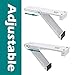 Daisypower Window AC Bracket,Window Air Conditioner Support Brackets Light Duty,Sturdy Structure AC Unit Bracket,Up to 85lbs, 5,000~12,000BTU(S)