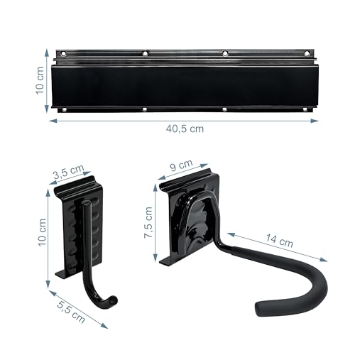 Soporte de pared para bicicletas Relaxdays vertical para zona de almacenamiento 5