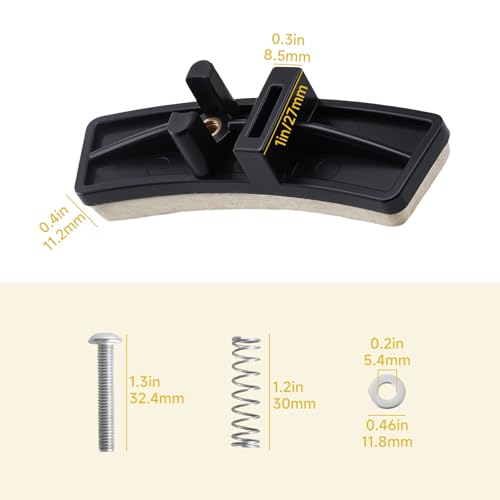 (1 Pair) 92874 Brake Pads Replacement Kit Compatible with Schwinn Stationary Exercise Bikes – Includes Felt Pads, Screws & Springs for IC Elite, IC Pro, DX900, Evolution Series by MZCTD - Image 2