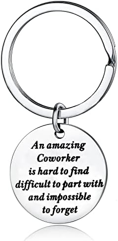 Coworker Leaving Gifts for Colleague Friends Boss Goodbye Farewell Gifts Going Away Thank You Keychain for Coworkers Office Gifts