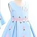 Cosplay Life Floral Dress for Girls and Young Adults Fashion Flower Waistline Kids Party Festival Dress Ages 5-9 Years Old