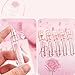 MOZXIRZ 5Pcs Cute Pink Mechanical Pencils 0.5mm Cartoon Rose Mechanical Pencil Kawaii Pencils School Pencil for Students Girls Boys Women Office School Suppies (5Pcs Pink Rose)