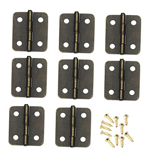Mipcase 250pcs Mini Hinge Accessories Iron Spring Hinges for Jewelry Boxes Smooth Closing Action Easy Installation