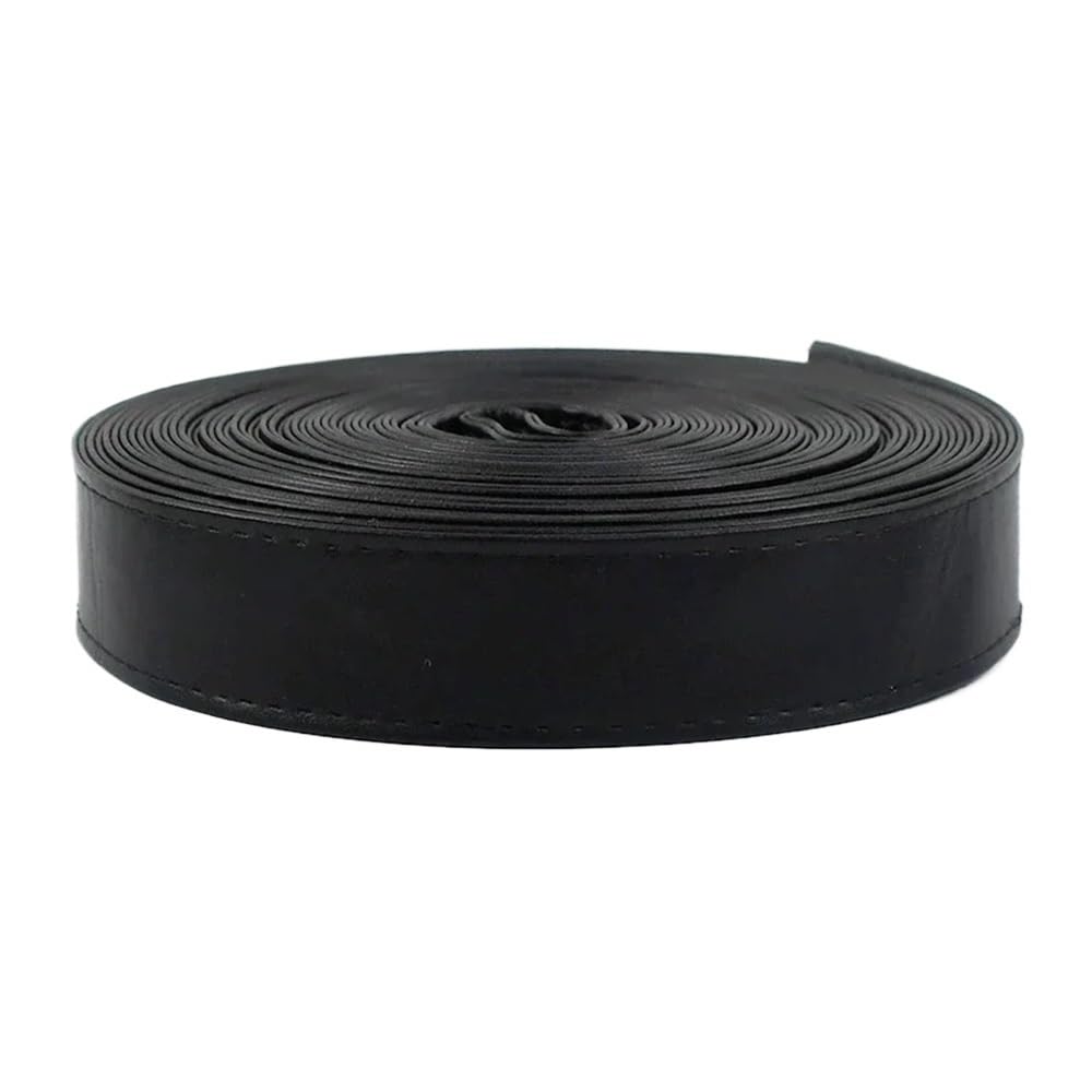 pasek skórzany z wzorem liczi, Sznurek skórzany PU do toreb DIY, kolor czarny, 10-30 mm, 5 metrów(Black,25mm)