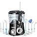 Hydropulseur Jet Dentaire Electrique, Apiker Irrigateur Dentaire Professionnel Portable avec 8 Buses Multifonctionnelles et 10 Pressions Différentes pour Soins d'hygiène Buccale- 600ml (Noir)