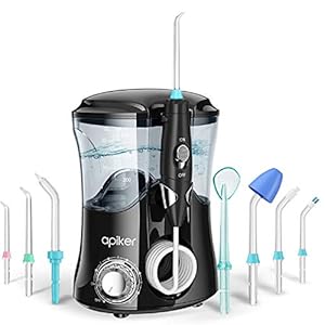 Apiker, elektrische monddouche, voor het reinigen van de tanden, interruimtereiniger, professionele waterflosser met…