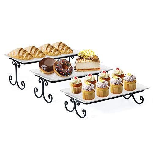 SRIWATANA Tiered Serving Stand, 3 Tier Serving Platter and Tray, Free Combination Cupcake
