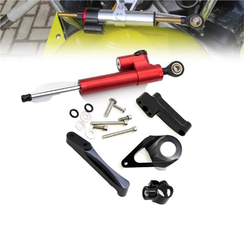 Support amortisseur direction Suzuki Hayabusa résout vibration moto GSX1300R rouge