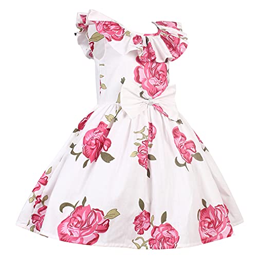 Image of Alina Enterprises Cotton Floral Digital Printed Girl's Frock for Summer