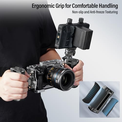 Image of SIRUI AM-SHN Camera Cage Side Handle, ARRI NATO Mount, Cold Shoe