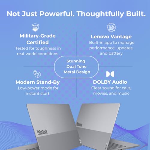 Image of Lenovo ThinkBook 14, Intel Core Ultra 7 255H, 16GB RAM, 512GB SSD, WUXGA IPS 14 inch (35.56cm), Win 11 Home, Arctic Grey, 1.36Kg, 21SJA0KBIG, Fingerprint, Backlit, 300 Nits, 1Y Warranty, AI Powered Laptop
